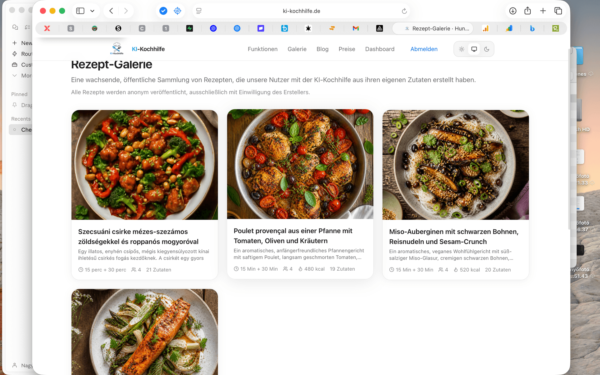 Rezept-Galerie Übersicht